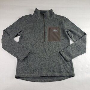 Mtn Ops Summit Fleece Jacket Mens Medium Green 1/4 Zip Pullover Outdoor Winter